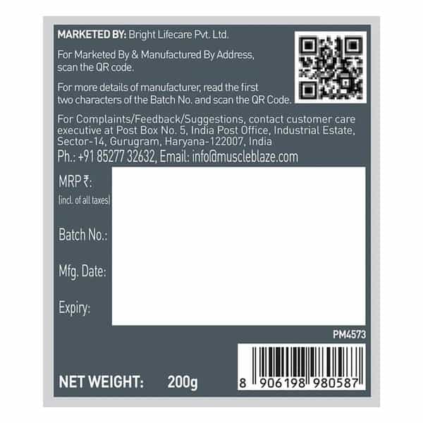 Muscleblaze Pre Workout 200 Xtreme (Tangy Orange | 30 Servings | 200G)