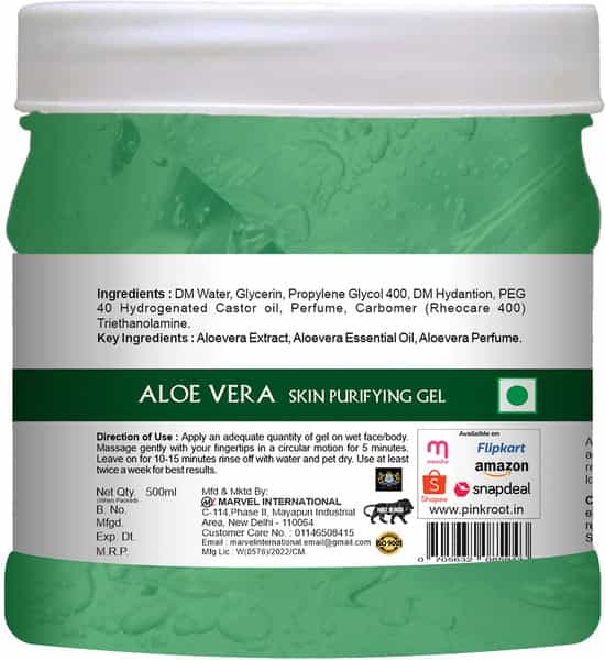 Pink Root Aloevera Skin Purifying Gel 500Ml