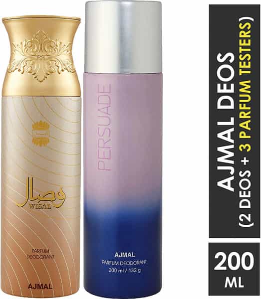 Ajmal Wisal For Women And Persuade For Men & Women Each 200Ml (Total 400Ml)