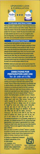 Similac Advance Stage 1 | Infant Formula |Upto 6 Months | Box 400 Gm