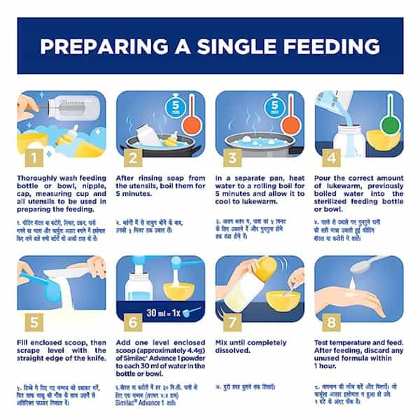 Similac Advance Stage 1 | Infant Formula |Upto 6 Months | Jar 400 Gm