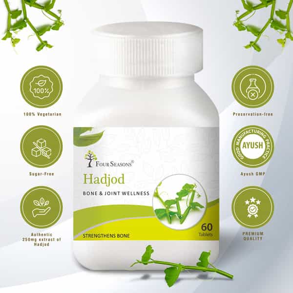 Four Seasons Hadjod Tablets - 60 Tabs | Bone & Joint Wellness