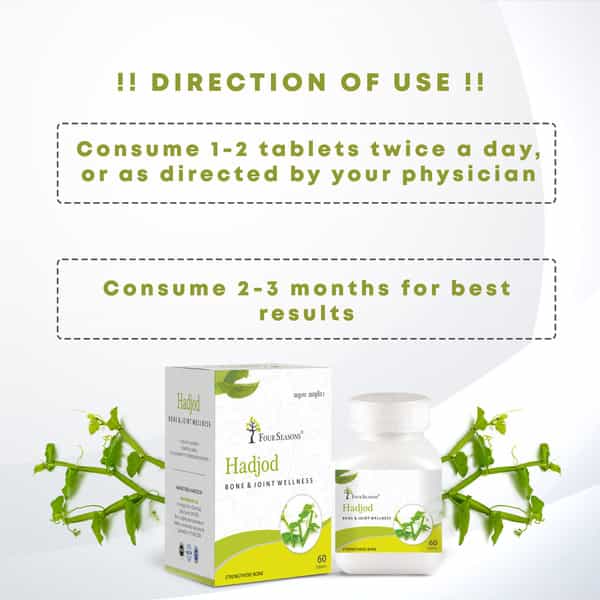Four Seasons Hadjod Tablets - 60 Tabs | Bone & Joint Wellness