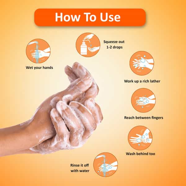 Omeo Calendula Liquid Hand Wash Pump With Dispenser Bottle - 500Ml