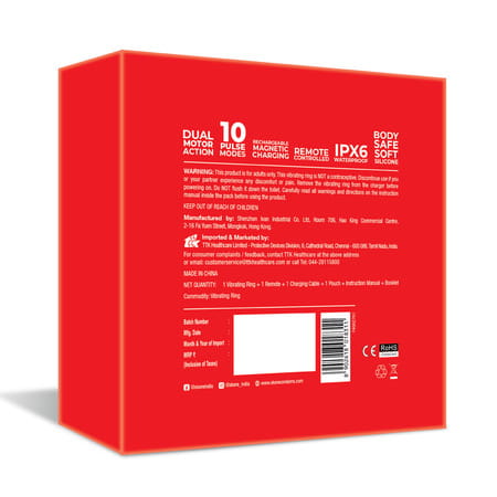 Skore Tremor - Dual Motor Vibrating Ring With Ball Strap