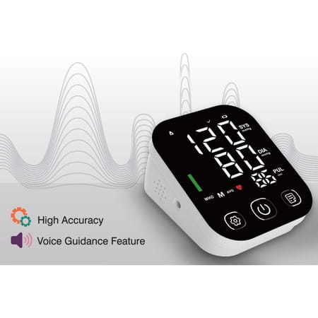 Healthy Wind Rechargeable Blood Pressure Monitor | Adjustable Arm Cuff | Comfortable Fit