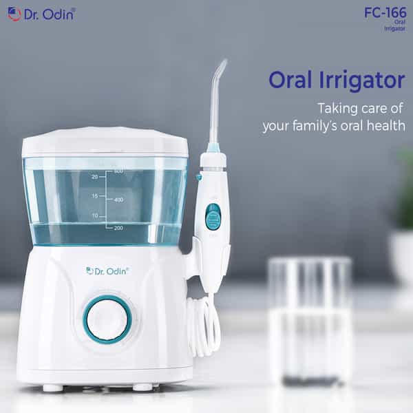 Dr. Odin Fc 166 Oral Irrigator | Teeth Cleaning & Flossing | 10 Pressure Settings | 600Ml Storage