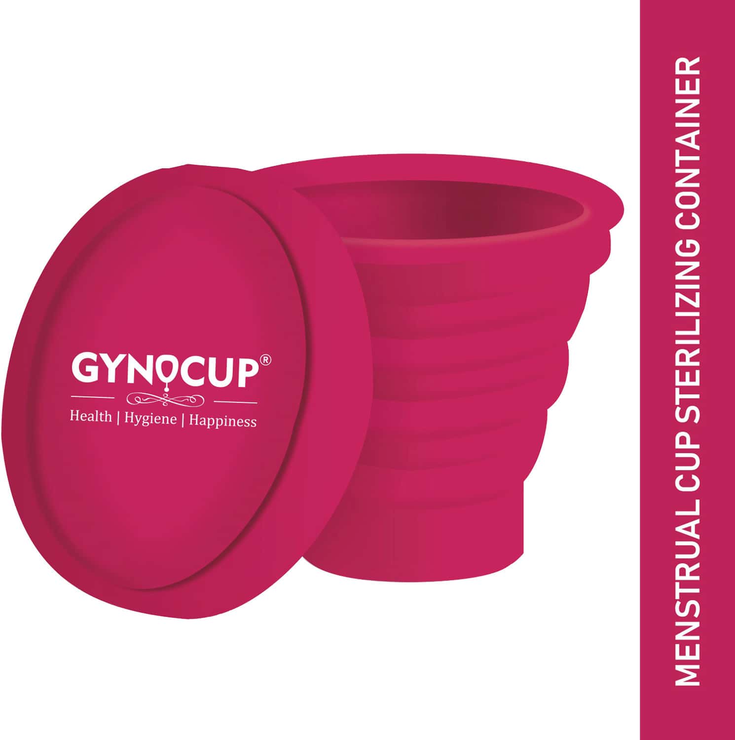 Gynocup Collapsible Silicone Menstrual Cup Sterilizer (multicolor)
