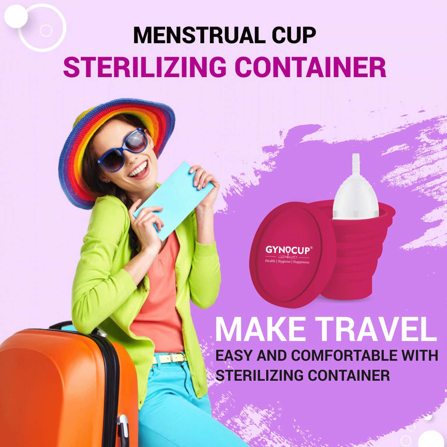 Buy GYNOCUP COLLAPSIBLE SILICONE MENSTRUAL CUP STERILIZER (MULTICOLOR) Online & Get Upto 60 OFF
