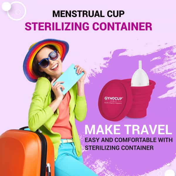 Gynocup Collapsible Silicone Menstrual Cup Sterilizer (Multicolor)