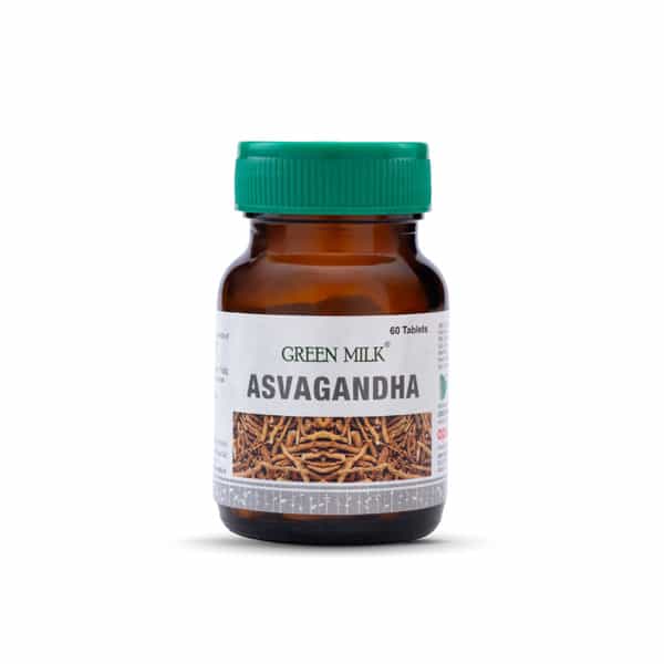 Green Milk Ashwagandha | Ayurvedic Stress & Sleep Support | Calm | Immunity & Vitality | 60 Tablets