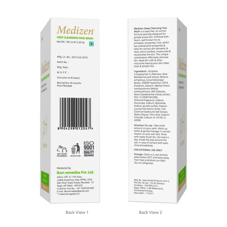 Medizen Deep Cleansing Face Wash - 100 Ml