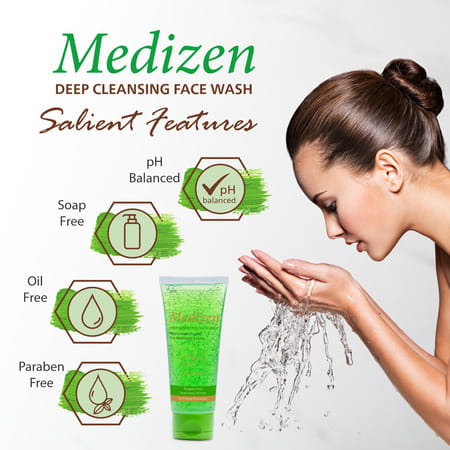 Medizen Deep Cleansing Face Wash - 100 Ml
