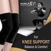 Musclexp Drfitness+ Knee Cap & Brace Knee Compression Support Knee Brace Joint Pain Relief (Large)