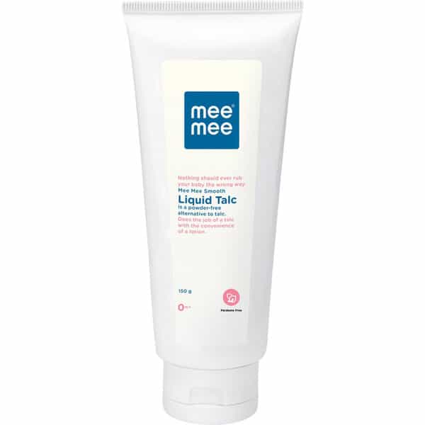 Meemee Baby Liquid Talc Fresh Paraben Free | Fruit Extracts/Infant Velvety Soft Skin (150 G)