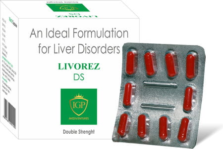 Livorez-Ds Capsules For Liver Health (60 Capsules)