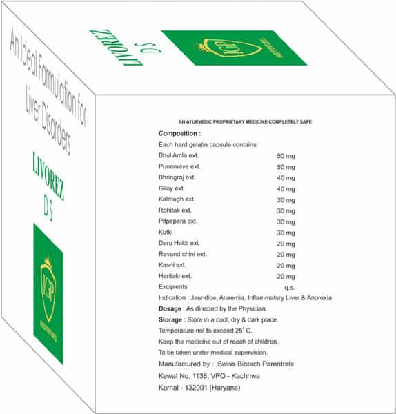 Livorez-Ds Capsules For Liver Health (60 Capsules)