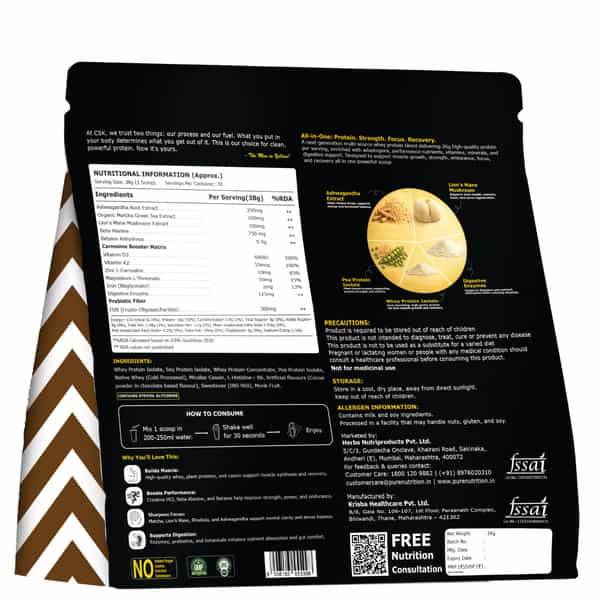 Pure Nutrition Nxtshift Whey Blend Belgian Chocolate | 26G Protein Multi-Source Blend 1Kg