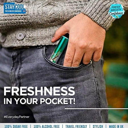 Staycool Breath Freshener Spray - Cool Mint Strawberry Cinnamon - Pack Of 3