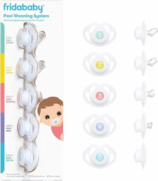 Frida Baby Paci Weaning System Baby Pacifier Weaning Kit Multi Color 5 Count
