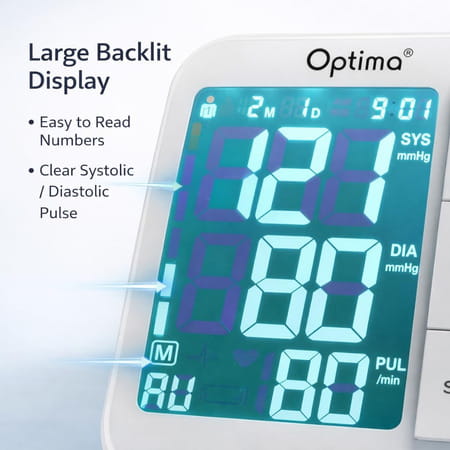 Optima Obp-115 Upper Arm Fully Automatic Digital Bp Monitor