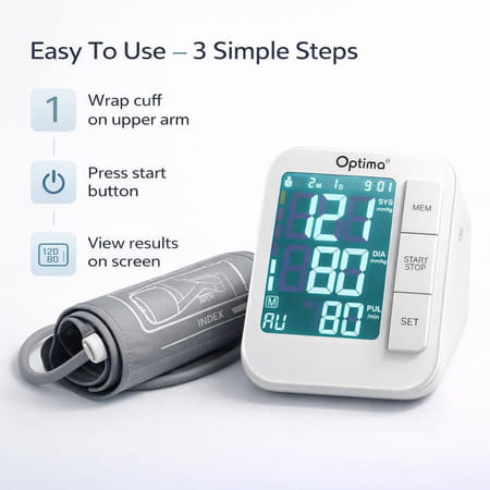 Optima Obp-115 Upper Arm Fully Automatic Digital Bp Monitor