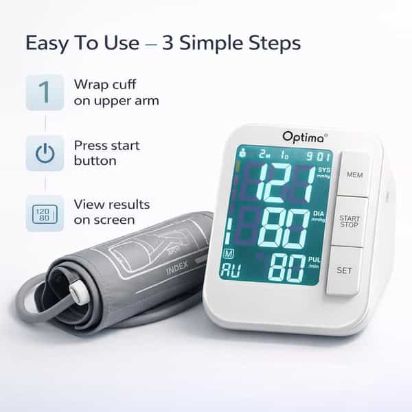 Optima Obp-115 Upper Arm Fully Automatic Digital Bp Monitor