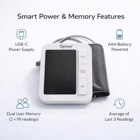 Optima Obp-115 Upper Arm Fully Automatic Digital Bp Monitor