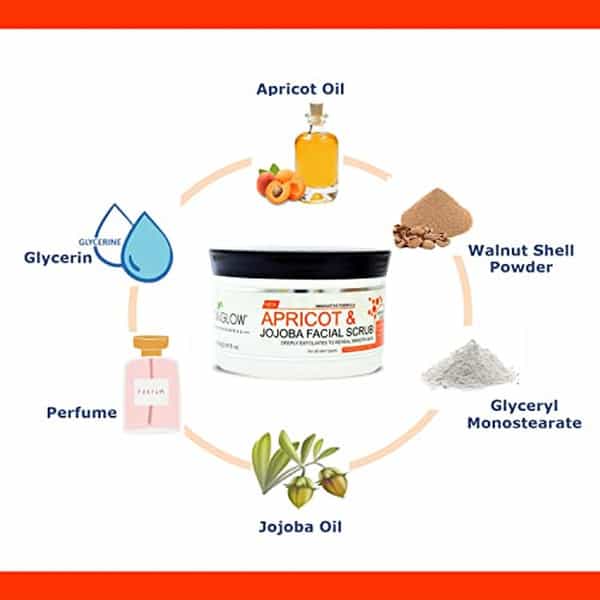 Oxyglow Herbals Apricote & Jojoba Scrub 200 Gram