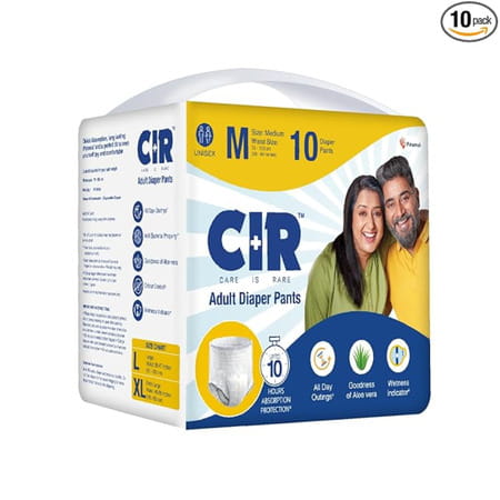 Cir Adult Diaper Pants For Unisex M Size (30-40 Inch) Adult Diapers 1 Nos