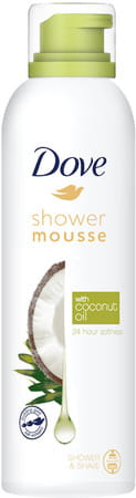 Dove Shower Mousse With Coconut Oil 24 Hour Softness Sulphate Free 200ml
