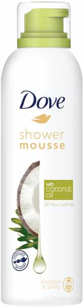 Dove Shower Mousse With Coconut Oil 24 Hour Softness Sulphate Free 200Ml