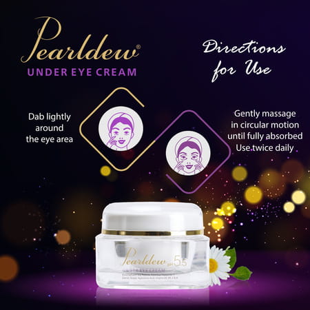 Pearldew Under Eye Cream 30 Gm | With Almond Oil & Butters | Mineral Oil Free (Pack Of 2)
