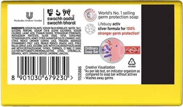Lifebuoy Lemon Fresh Germ Protection Soap 125 Gm