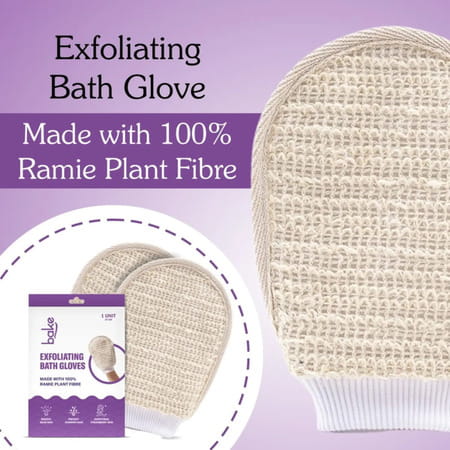 Bake Exfoliating Bath Glove For Dead Skin & Tan Removal - Pack Of 1