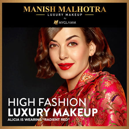 Manish Malhotra Beauty By Myglamm Hi-Shine Lipstick-Radiant Red