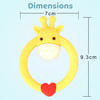 R For Rabbit Giraffe Teether Yellow