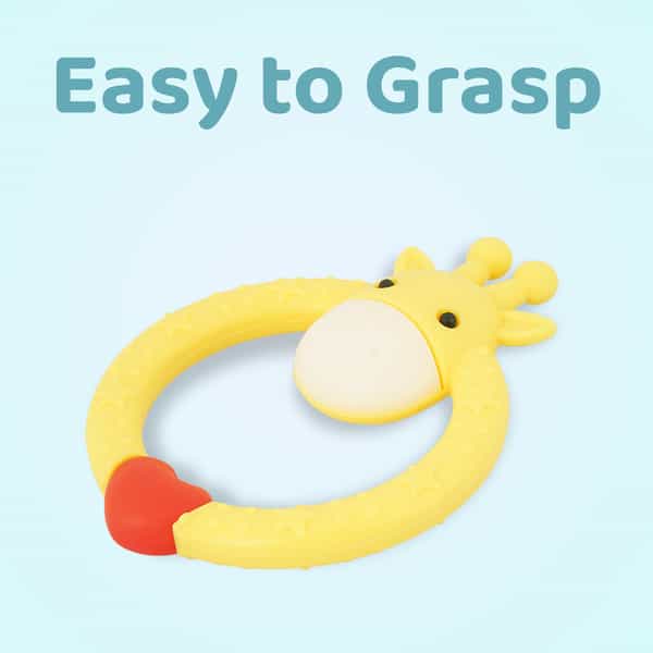 R For Rabbit Giraffe Teether Yellow