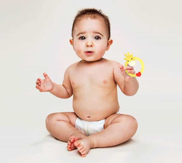 R For Rabbit Giraffe Teether Yellow