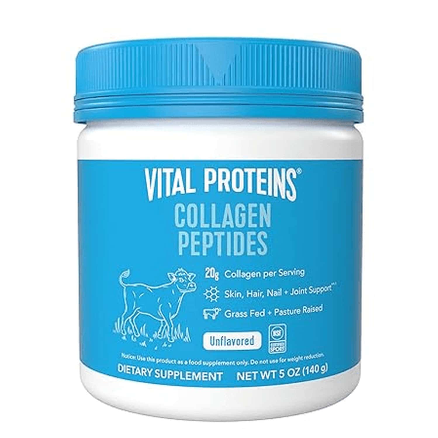 Vital Proteins Collagen Peptides Powder | Grass Fed | Paleo & Gluten Free | 5oz Pack (140g)