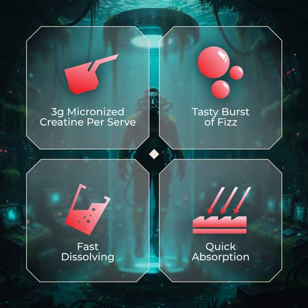 Nutrabay Creafizz Effervescent Powder | Rapid Absorption | Cola Flavour| 15 Sachets (105G)