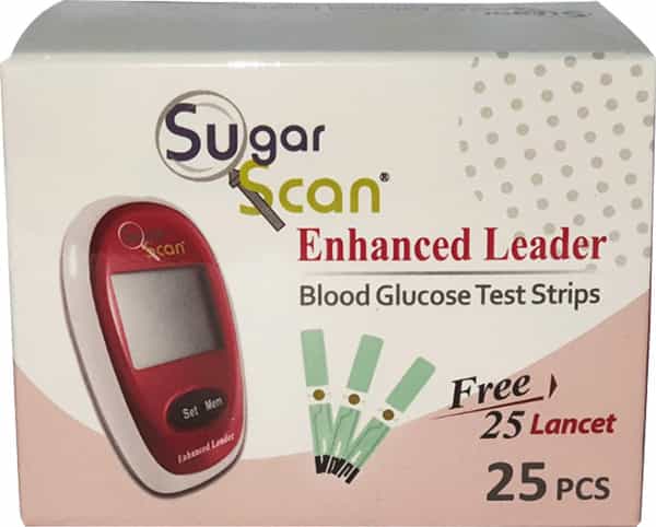 Thyrocare Sugarscan Blood Glucose Test Strips With Free Lancets (25 Strips + 25 Lancets)