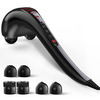 Beatxp Thunder Double Headed Hammer Body Massager Machine With 3 Attachment Pairs (Jade Black)
