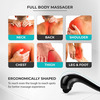 Beatxp Thunder Double Headed Hammer Body Massager Machine With 3 Attachment Pairs (Jade Black)