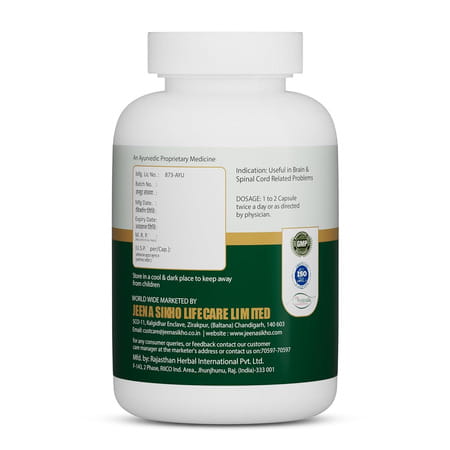 Shuddhi Js-Brain Tone Capsules | Herbal Mind Wellness Supplements 60 Capsules