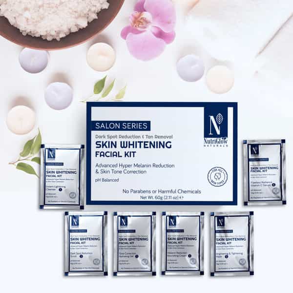 Nutriglow Natural's Advanced Pro Formula Set Of 2 Skin Whitening Facial Kit For Brighten 60Gm Each