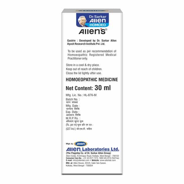 Allen Laboratories Gastrin Drops (30 Ml X 2 Packs)