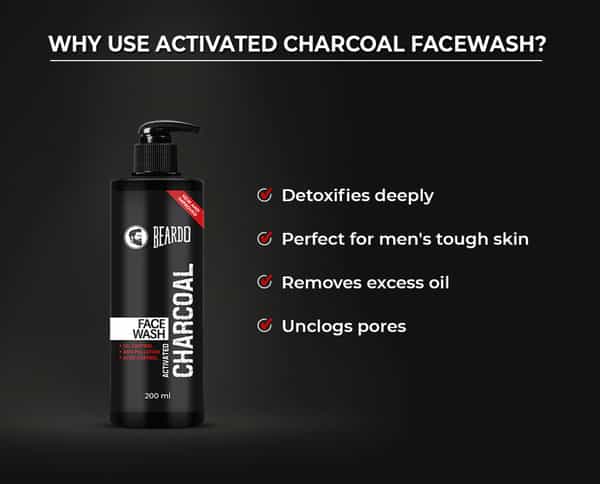 Beardo Activated Charcoal Anti-Pollution Face Wash - 200 Ml