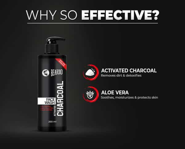 Beardo Activated Charcoal Anti-Pollution Face Wash - 200 Ml