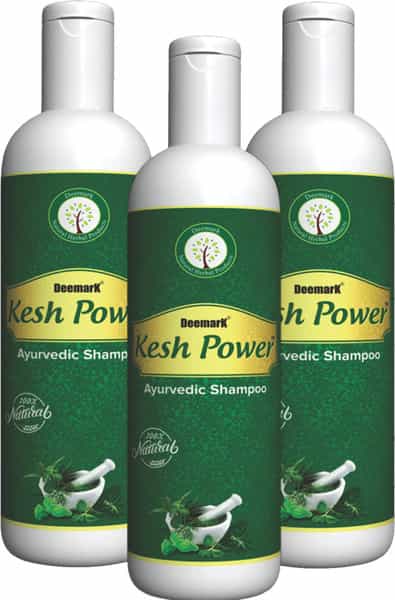 Deemark Kesh Power Shampoo (100Mlx3)|Reduces Hair Fall & Split-Ends|Long Strong Damage Free Hair